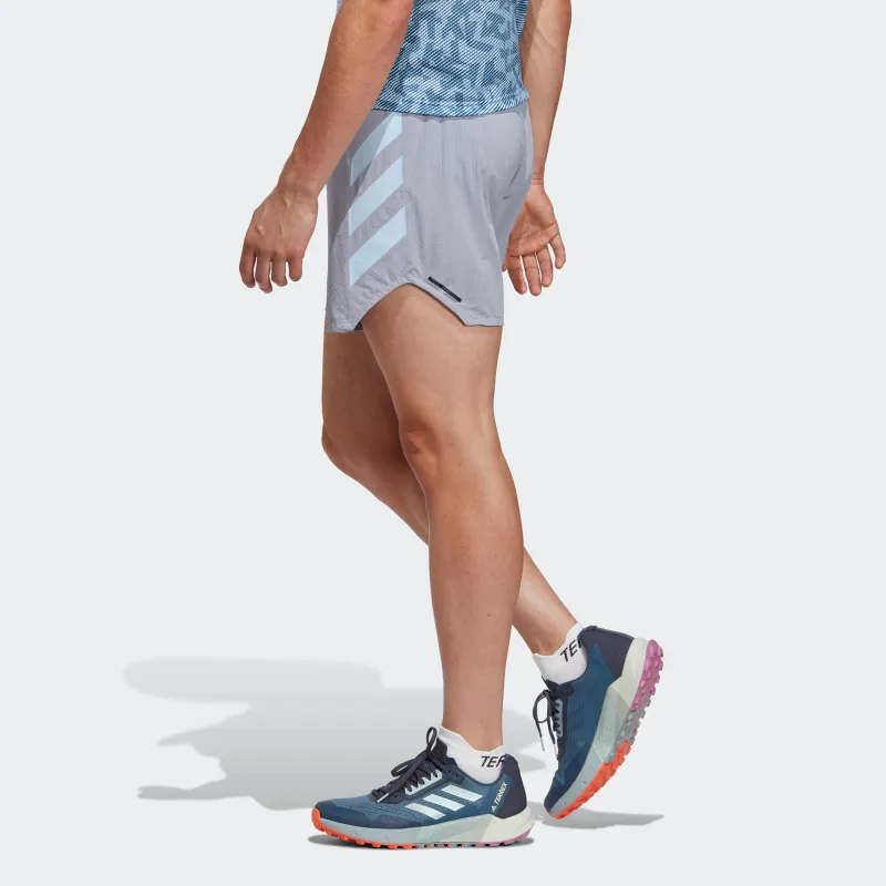Adidas Sports Shorts Men Silver Gray Violet-3
