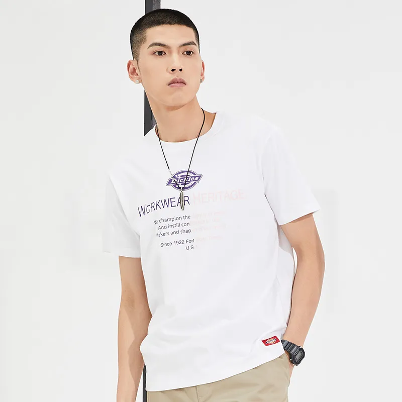 Dickies Straight T Shirt Unisex White-3