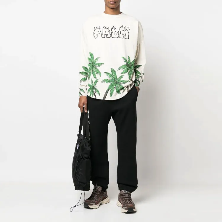 PALM ANGELS Palms And Skull Longsleeve-1