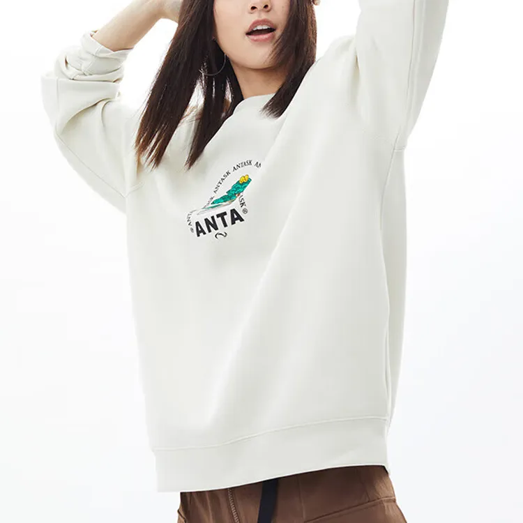 ANTA Sports Life Collection Sweatshirts Unisex Dusty Pumice Gray-2