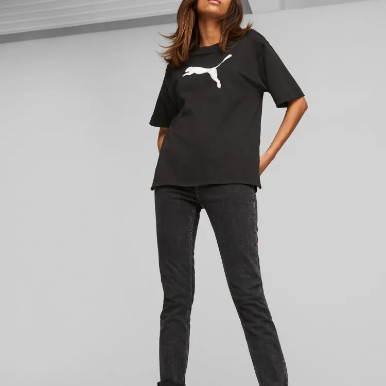 PUMA T Shirts Women's Black-2