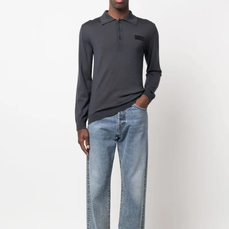 Valentino Polo Shirts Men Black-3
