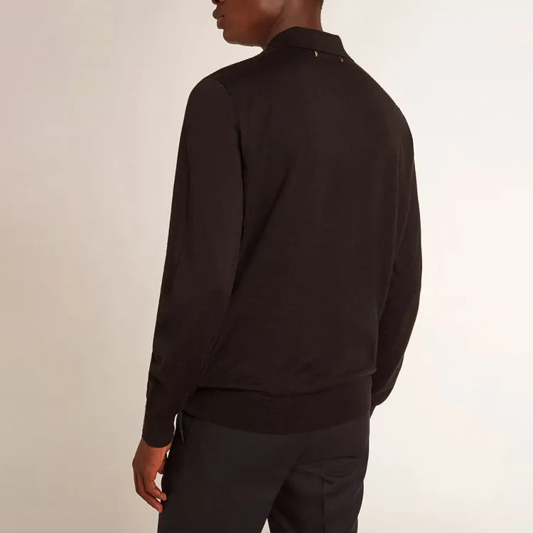 Golden Goose Long sleeve Knitted Polo Shirt-3