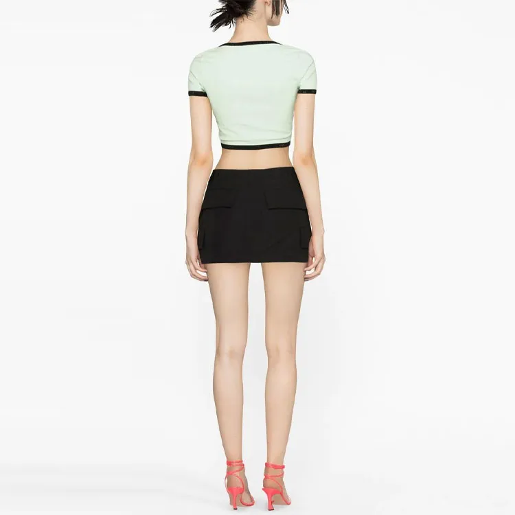 Alexander Wang Contrasting border Cropped T shirt-1