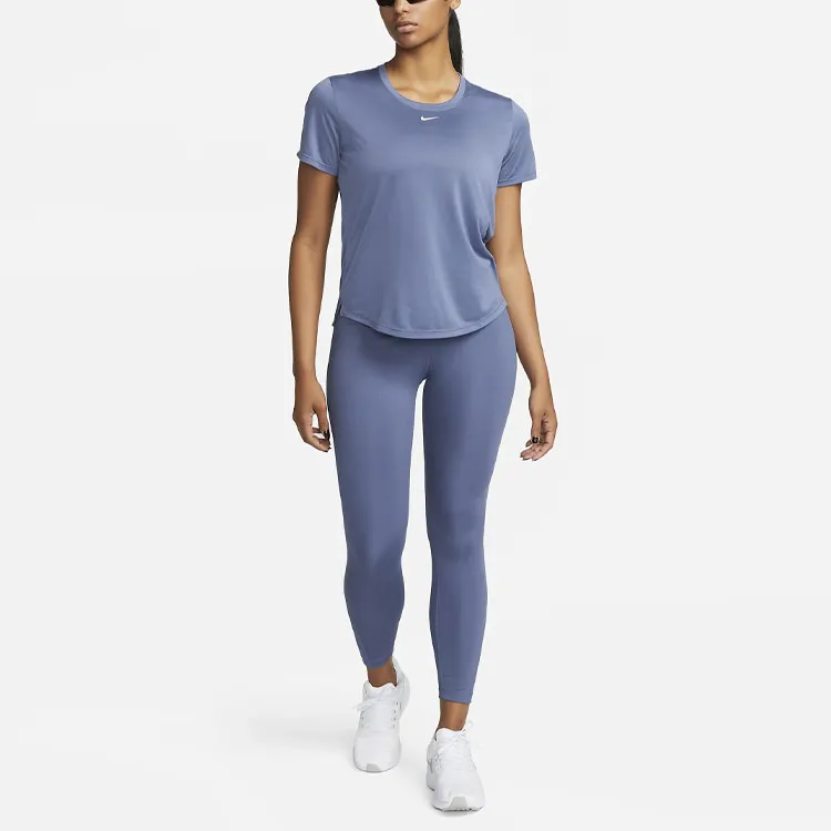Nike T Shirts Women's Diffused Blue-2