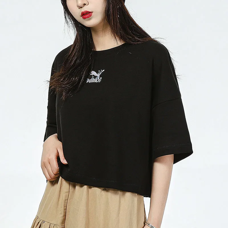 PUMA Crop Tops Women's Black-2