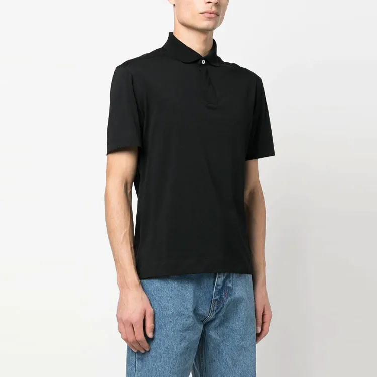 Zzegna SS23 Polo Shirt Men's Black-3