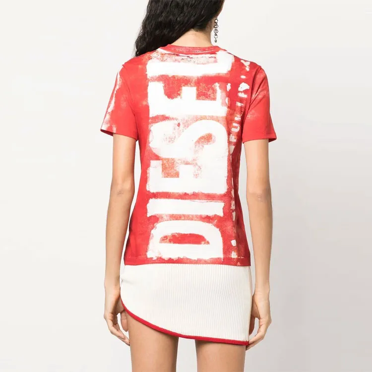 DIESEL T-Shirts Women's Red-2