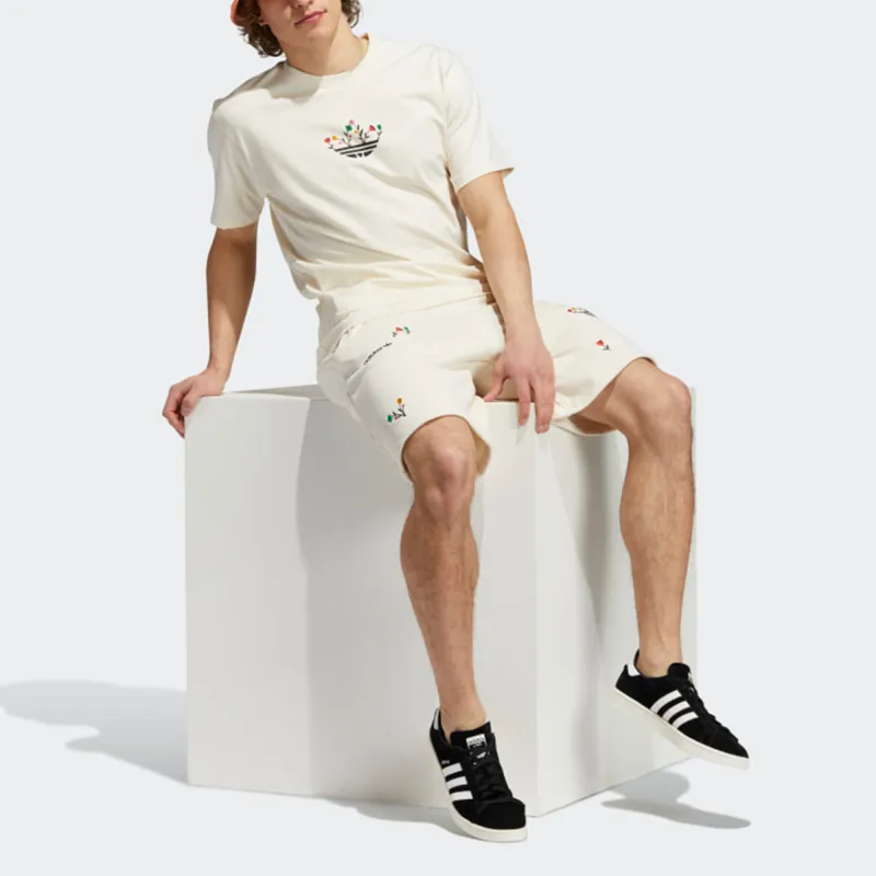 Adidas Originals Set in Sleeve T Shirt Men's Ecru-1