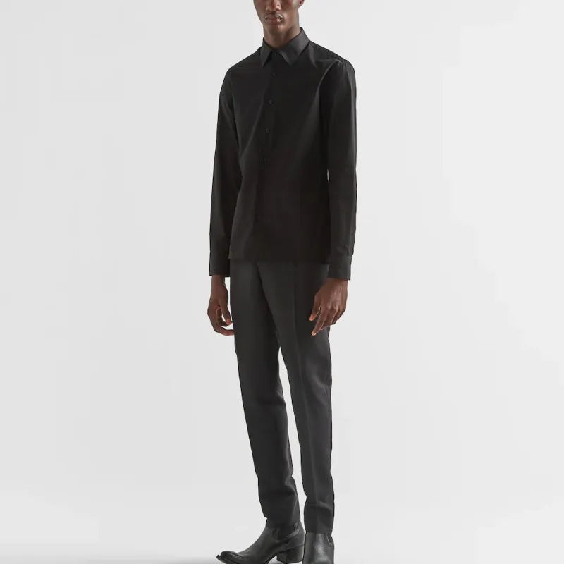 PRADA Shirts Men Black-2
