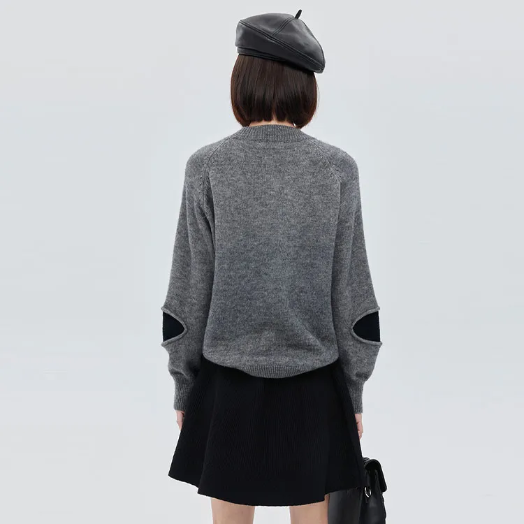 SOON FLOWER Sweater Women's Dark Gray-2
