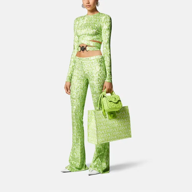 VERSACE Informal Pant 'Green/White'-1