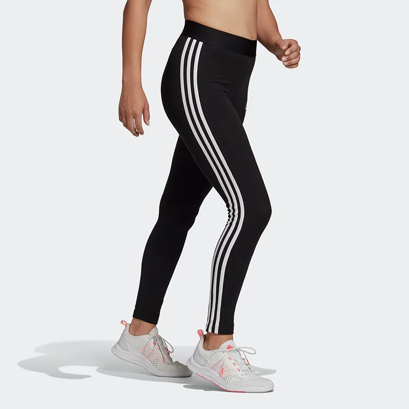 Adidas Women's Loungewear Essentials 3 Stripes Leggings Black/White-3