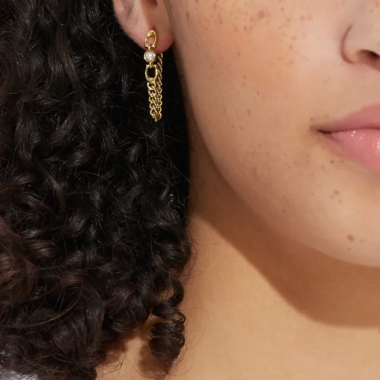 COACH Earrings Women's Gold-1