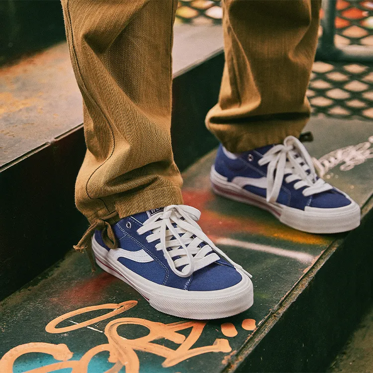 Vision Street Wear Astley Pro Skateboard Shoes Unisex Low Top Blue-5
