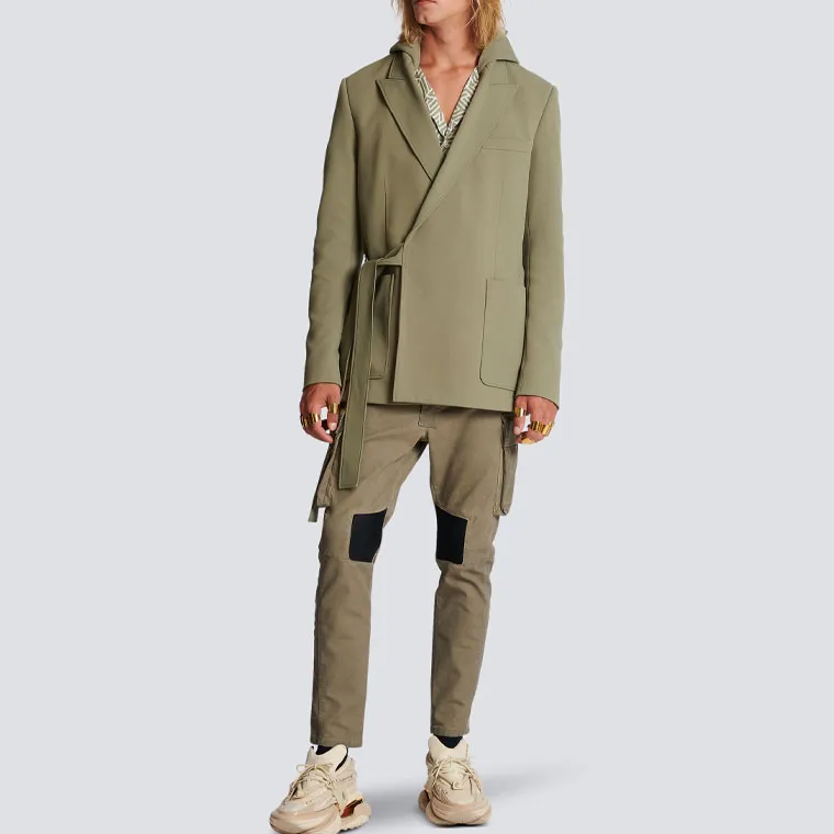 BALMAIN Jackets Men Khaki-1
