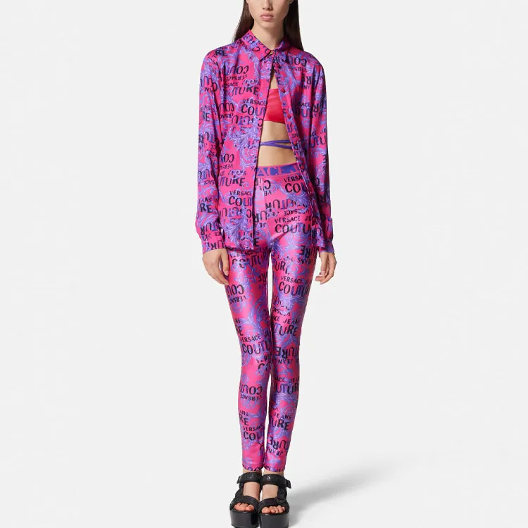 VERSACE JEANS COUTURE SS23 Leggings Women's Pink-1