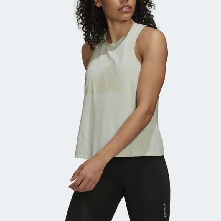 Adidas Tank Tops Women's Light Green-1