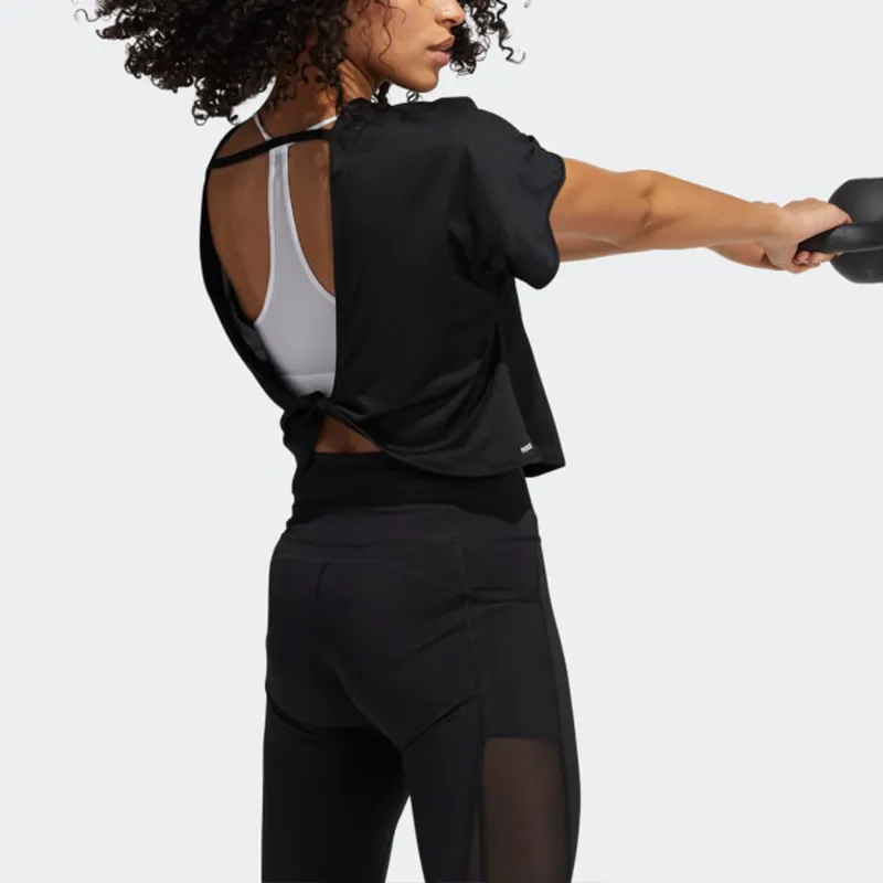 Adidas Crop Tops Women's Black-3