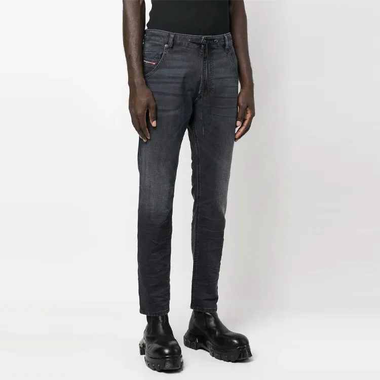 DIESEL Krooley Drawstring Waist Tapered Jeans-3