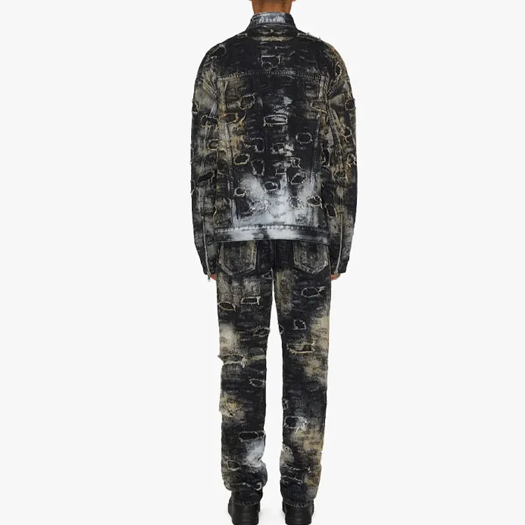 Givenchy Oversized Fit 4G Rivet Zip Denim Jacket-2