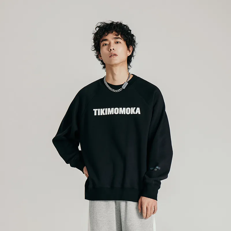 COKEIN x Tikimomoka Autumn And Winter Season Crew Neck Loose Fit Long Sleeved Sweatshirt Unisex Earth Tones-14