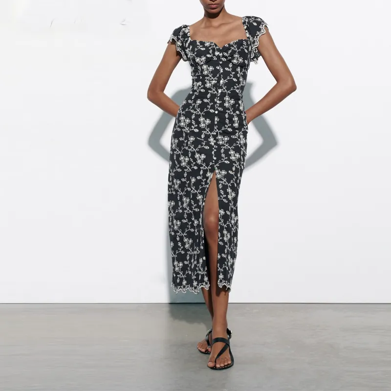 ZARA Sleeveless Dresses Women's Sea Blue-2