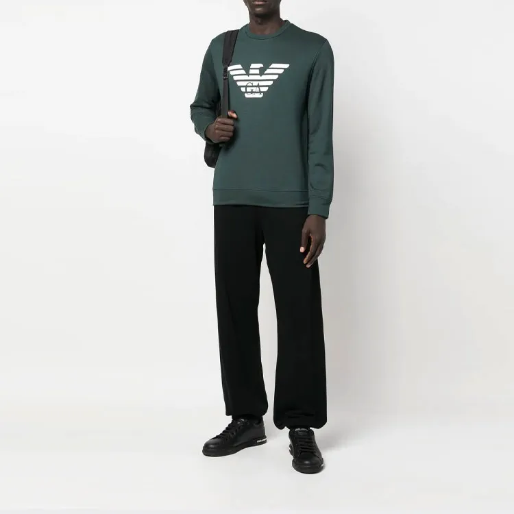 EMPORIO ARMANI Sweatshirts Men Green-2