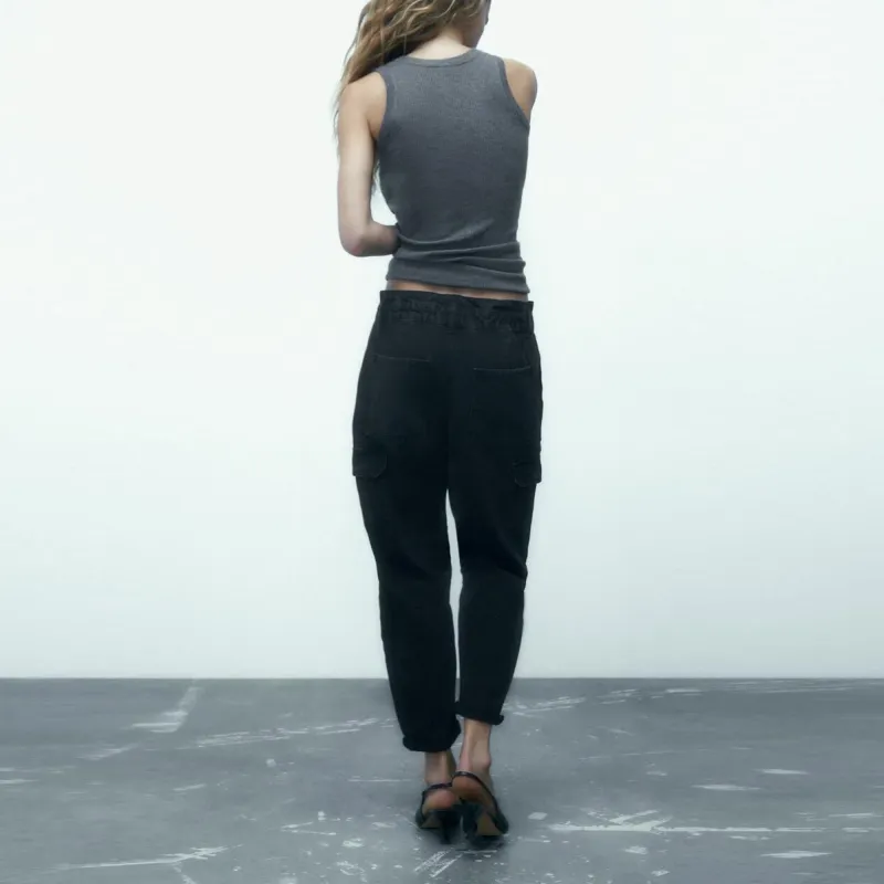 ZARA Jeans Women's Black-3