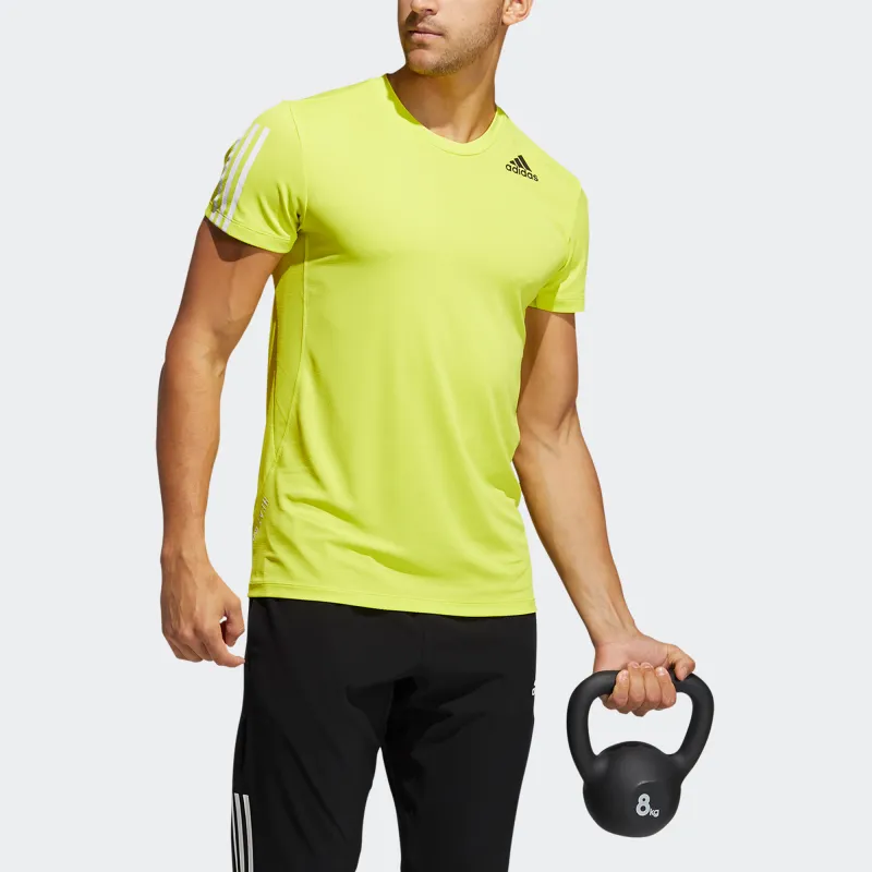 Adidas T Shirt Men's Green Yellow-3
