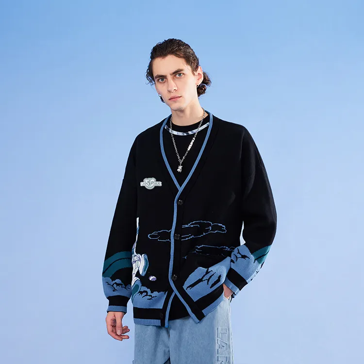 LAMLICKA Knitwear Unisex Black-2