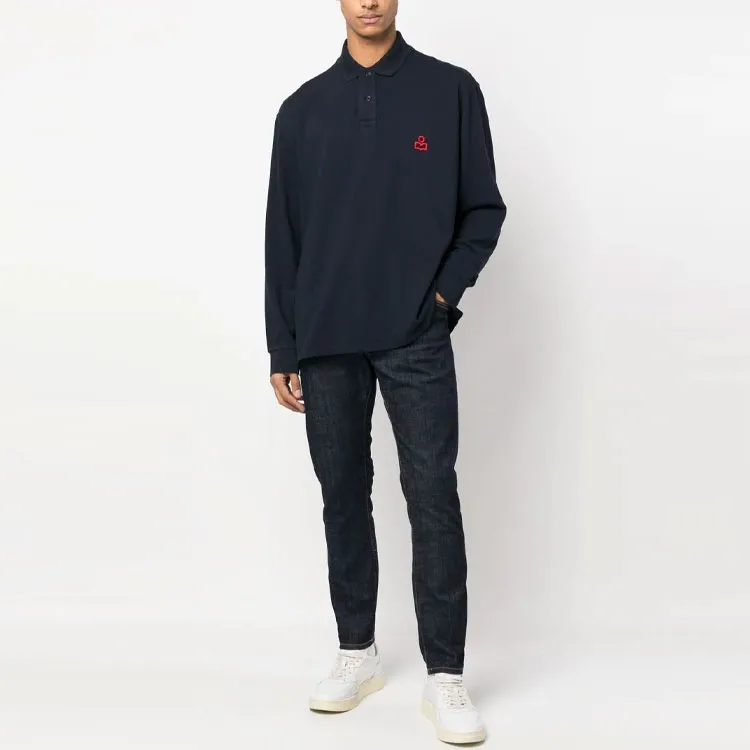 ISABEL MARANT Embroidered logo Polo Shirt-1