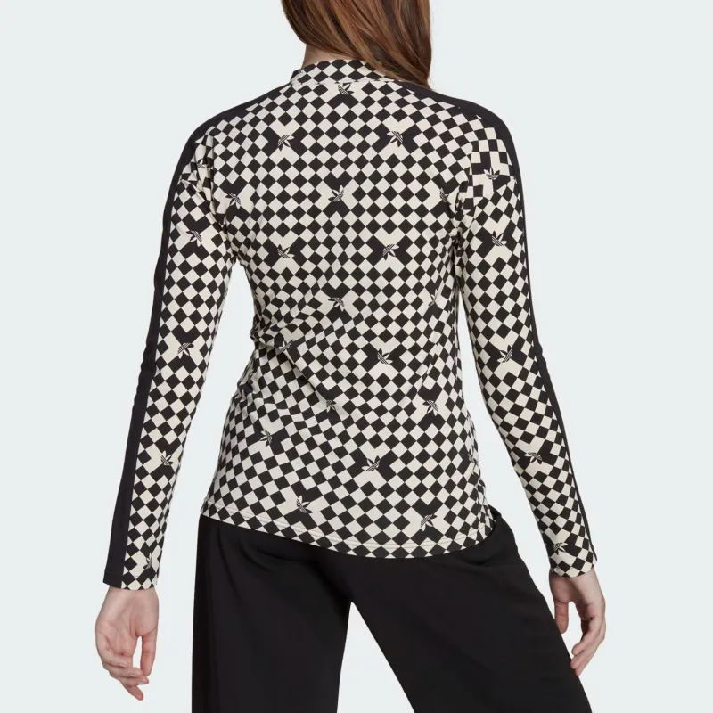 Adidas Ski Chic Allover Print Long Sleeve Tee-2