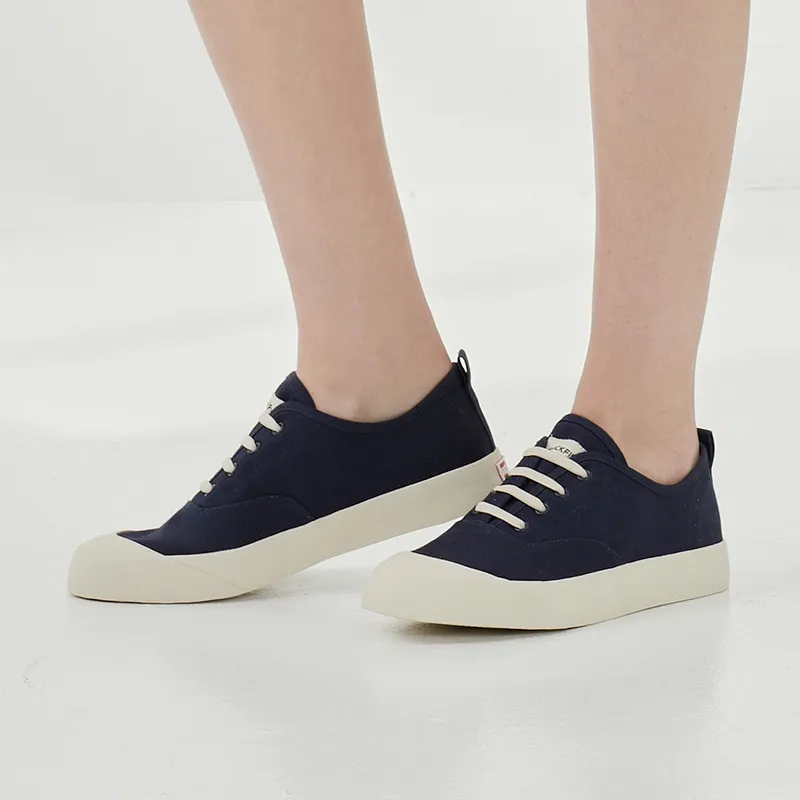 Rockfish Canvas Shoes Women's Low Top Marine Blue/Ecru-6