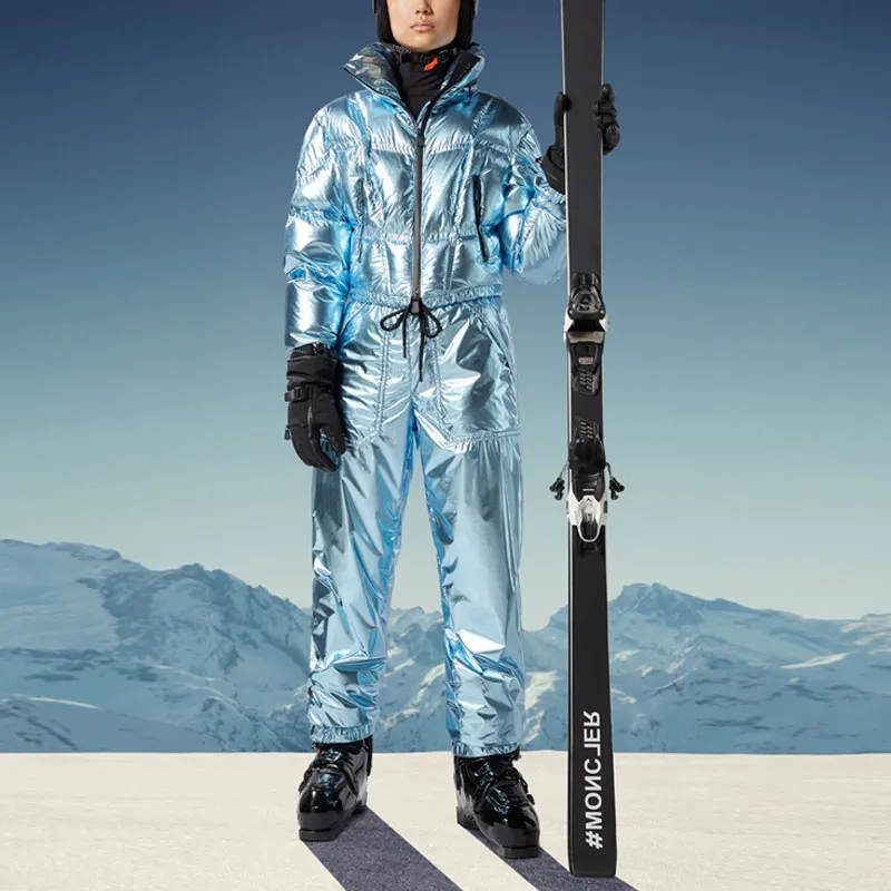 Moncler Down Jackets Women's Metal Blue-2