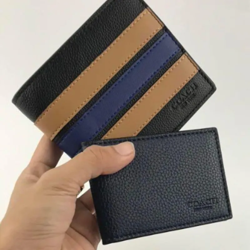 COACH 3 IN 1 Wallet Leather Wallet Men's Black & Brown-5