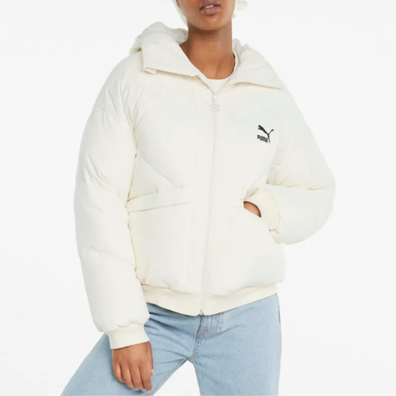 PUMA CLASSICS Down Jackets Women's Ivory White-3