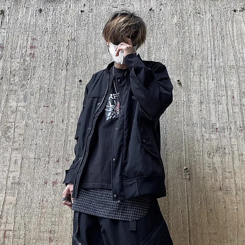 VIP Loose Fit Workwear Jacket Men's Black-7