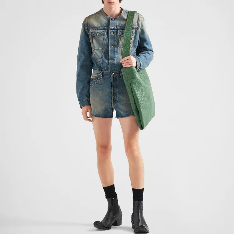 PRADA SS23 Denim Shorts Men's Denim Blue-1