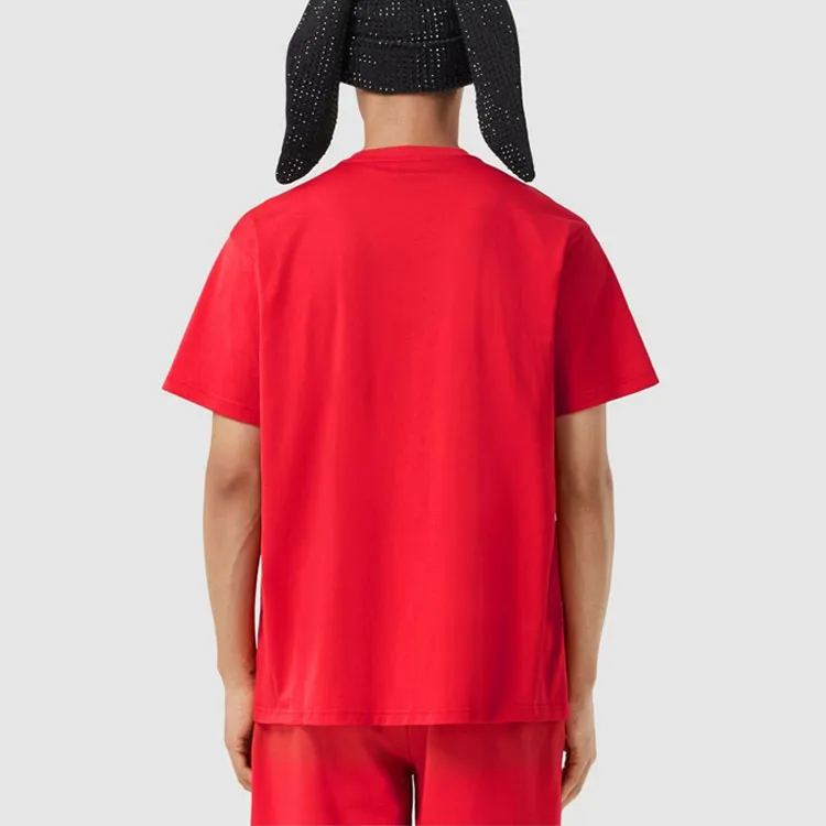 Burberry Rabbit Logo Print Cotton T Shirt-3