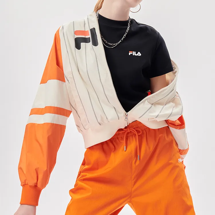 FILA FUSION Baseball Jacket Women's Scallion Print-4