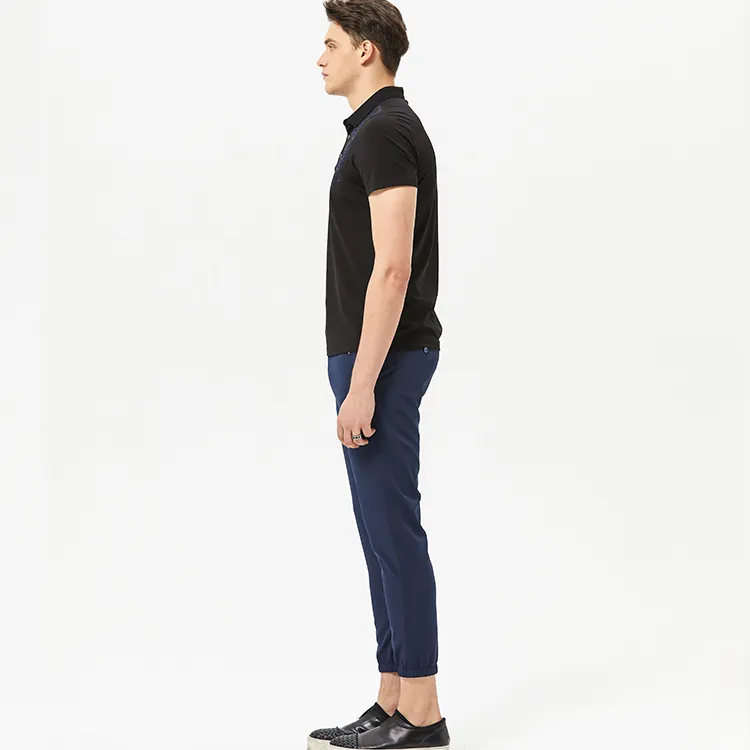 DAVID NAMAN Straight Casual Pants Men's Navy Blue-5