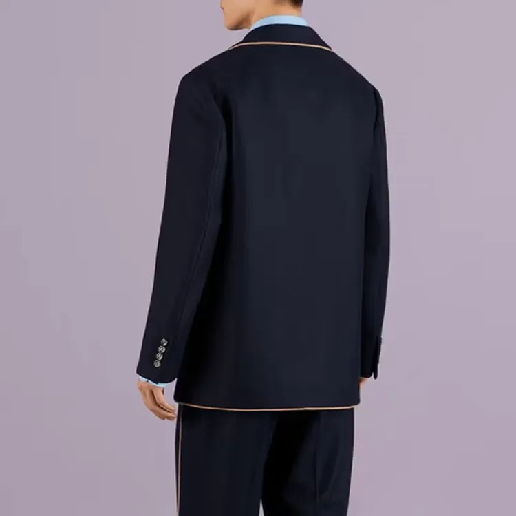 GUCCI Business Suits Men Navy Blue-2