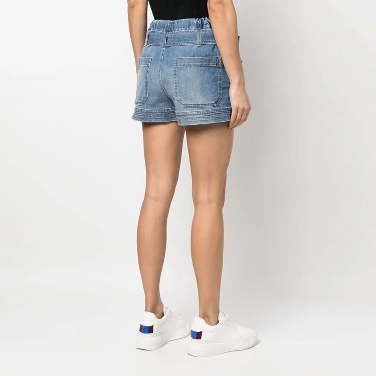 Stella McCartney Belted Denim Shorts-2