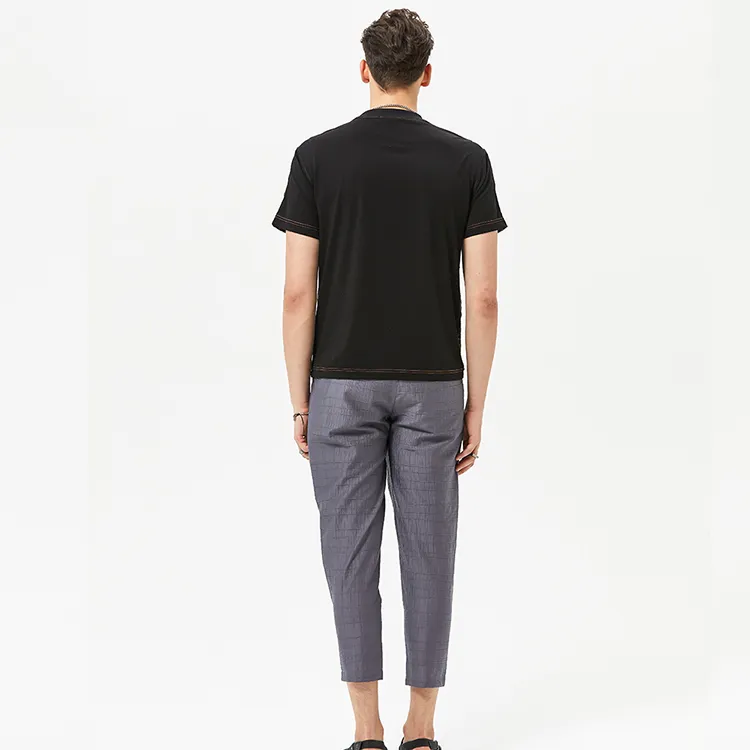 DAVID NAMAN Casual Pants Men's Gray-3