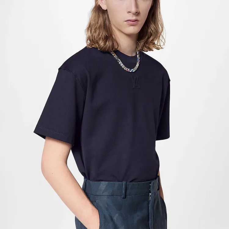 LOUIS VUITTON T Shirt Men's Dark Black-3