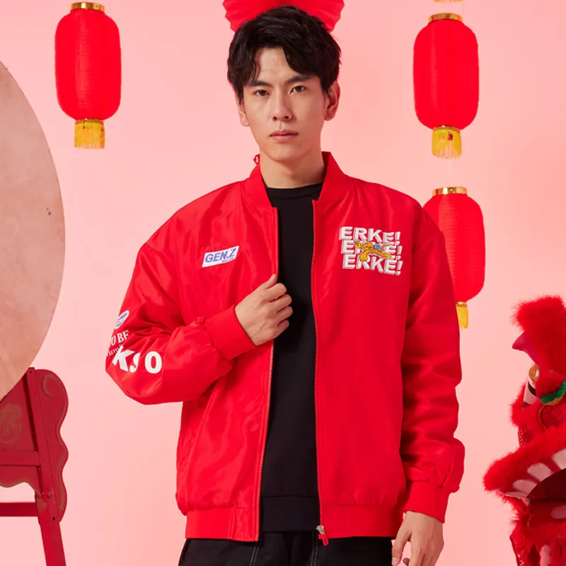 Erke Jackets Men Eastern Red-2