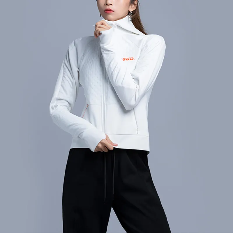 Monster Guardians Letter Solid Color Hooded Puffer Jacket Women's Layer Cloud White-3