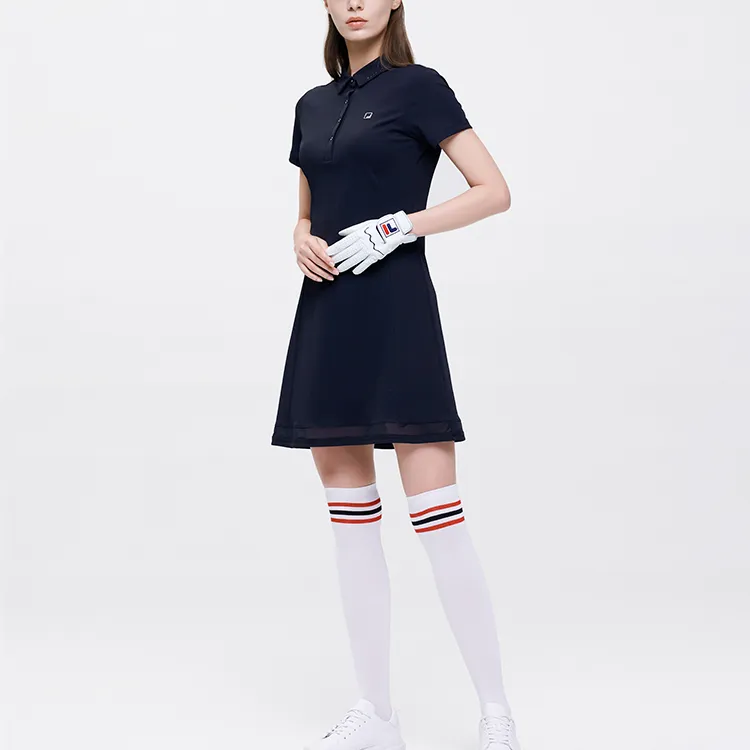 FILA Athletics Short Sleeved Dresses Women's Pitch Black-3