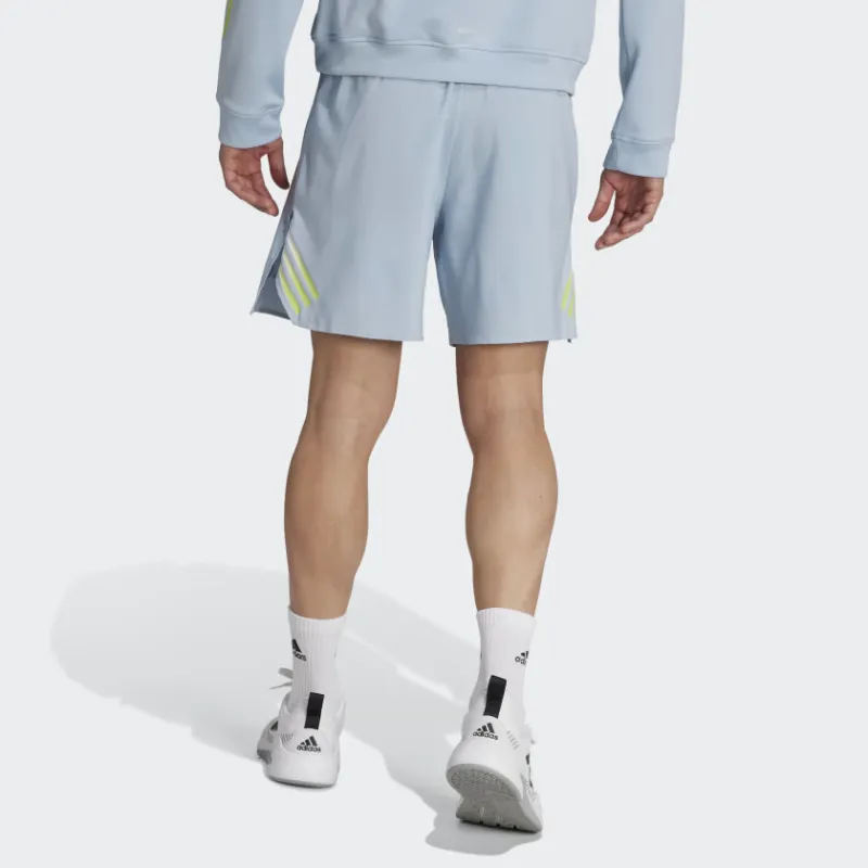 Adidas Train Icons 3-Stripes Training Shorts Sports Shorts Men's Magic Blue-2